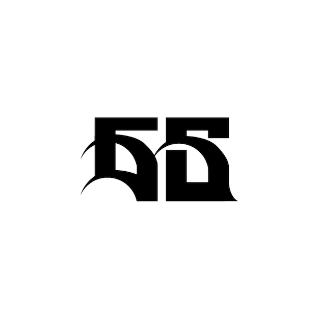GS monograma logotipo diseño carta texto nombre símbolo monocromo logotipo alfabeto carácter simple logotipo