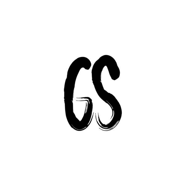 Vector gs monograma logotipo diseño carta texto nombre símbolo monocromo logotipo alfabeto carácter simple logotipo