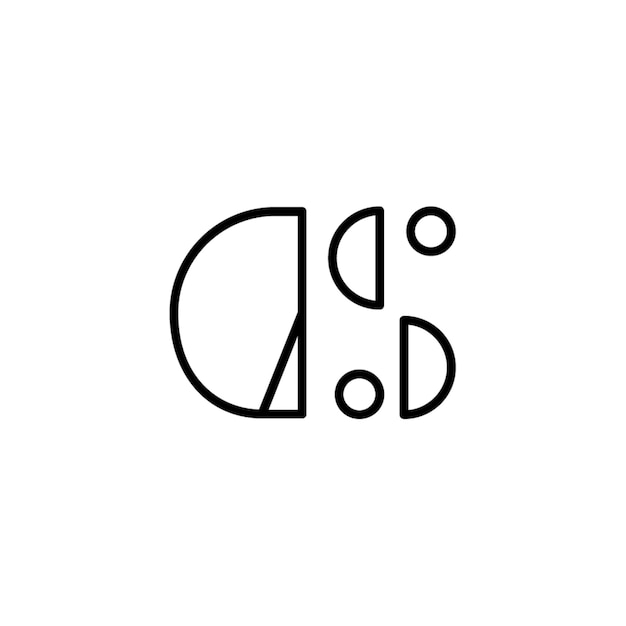 GS monograma logotipo diseño carta texto nombre símbolo monocromo logotipo alfabeto carácter simple logotipo