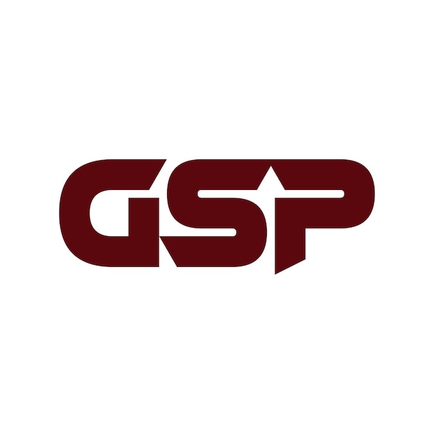 GSP resumen creativo letra inicial monograma símbolo de negocio moderno icono diseño de logotipo vectorial