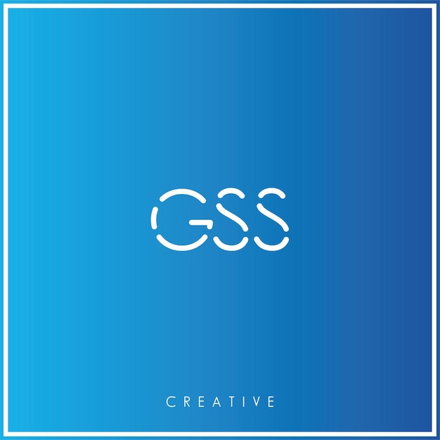 GSS Premium Vector último diseño de logotipo diseño creativo logotipo vector ilustración monograma logotipo mínimo