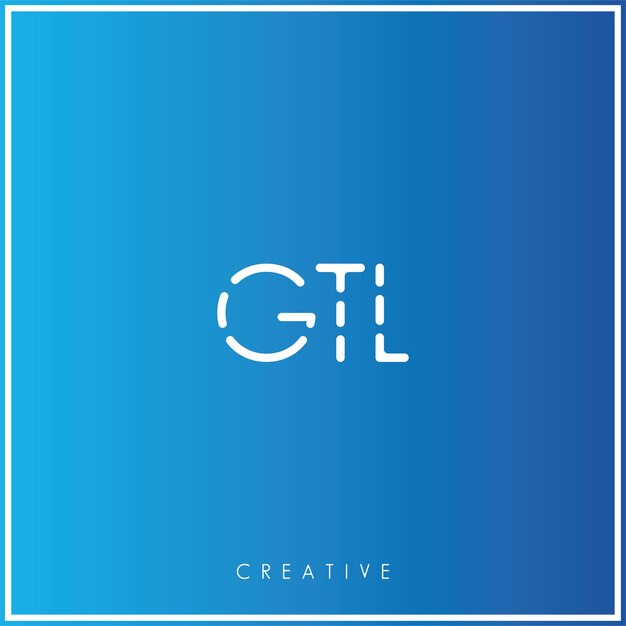 GTL Premium Vector último diseño de logotipo diseño creativo logotipo vector ilustración monograma logotipo mínimo