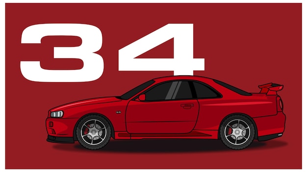 Gtr 34 es un superdeportivo legendario.