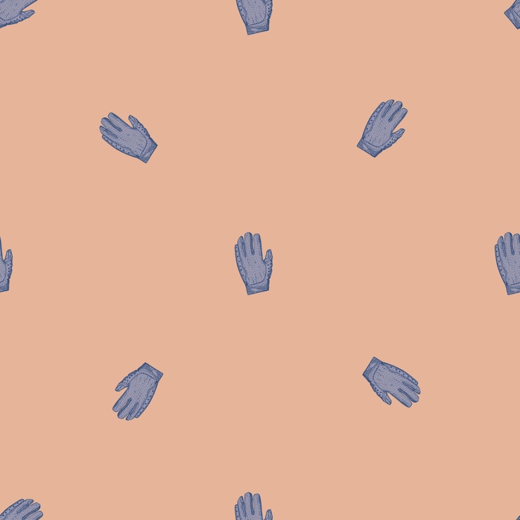 Vector guantes de fútbol grabado de patrones sin fisuras fondo de deporte vintage en estilo dibujado a mano