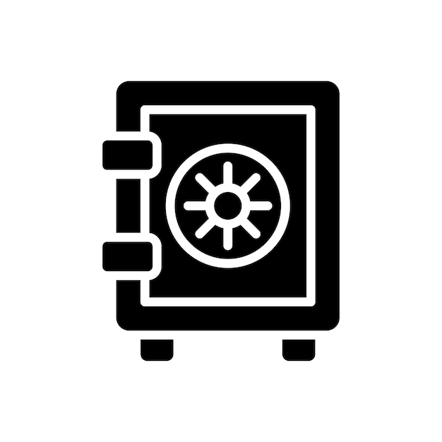 Guardar cuadro signo símbolo vector glifo color icono