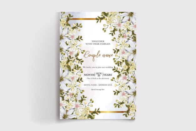 guardar la plantilla de invitación de boda de fecha