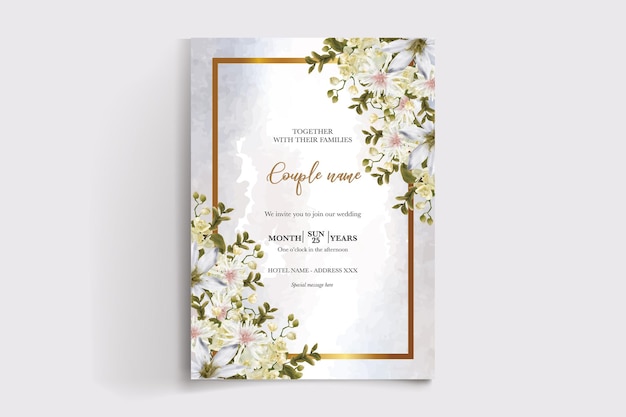 guardar la plantilla de invitación de boda de fecha