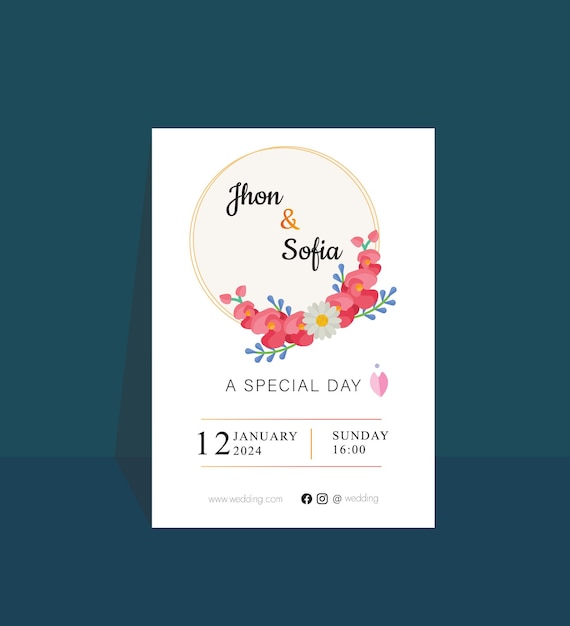 guardar la plantilla de invitación de fecha