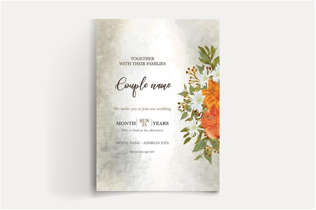 guardar las plantillas de invitación de boda de fecha