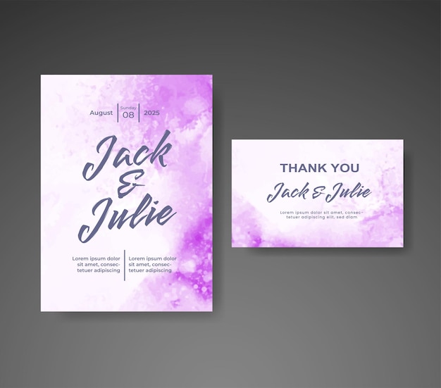 Guarde la fecha con el diseño de fondo de acuarela para su invitación