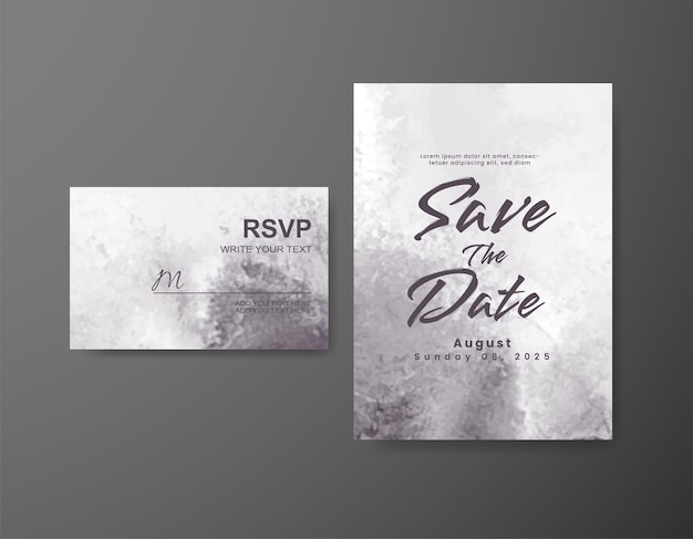Guarde la fecha con el diseño de fondo de acuarela para su invitación