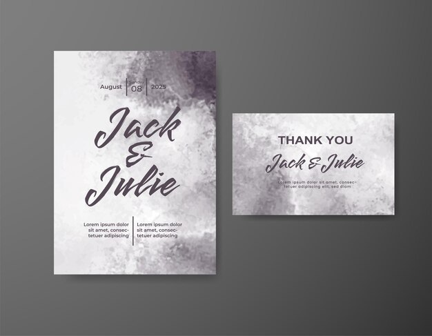 Guarde la fecha con el diseño de fondo de acuarela para su invitación
