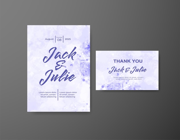 Guarde la fecha con el diseño de fondo de acuarela para su invitación