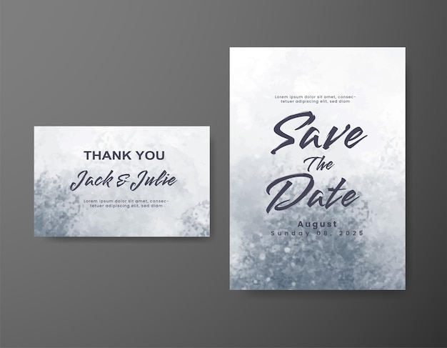 Guarde la fecha con el diseño de fondo de acuarela para su invitación