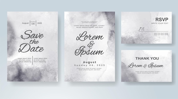 Guarde la fecha con fondo de acuarela Diseño para su invitación