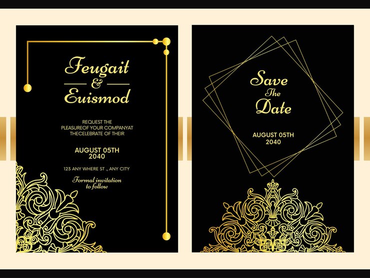 Guarde la fecha de primavera Templata de invitación para tarjetas de boda