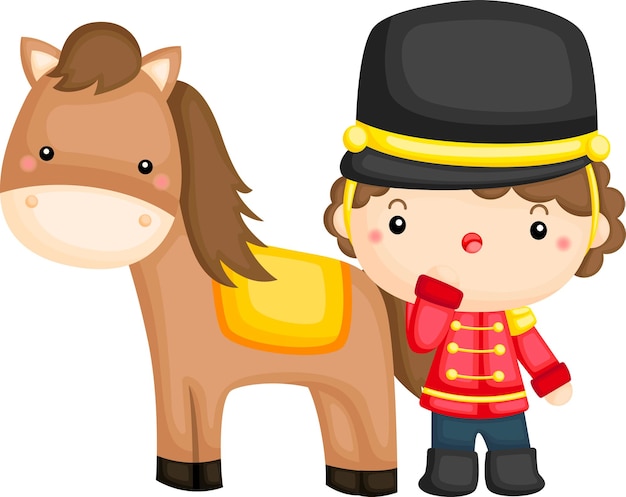 guardia y su caballo