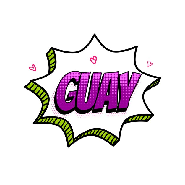 GUAY cool español en color colección de texto cómico efectos de sonido estilo pop art Bocadillo de diálogo