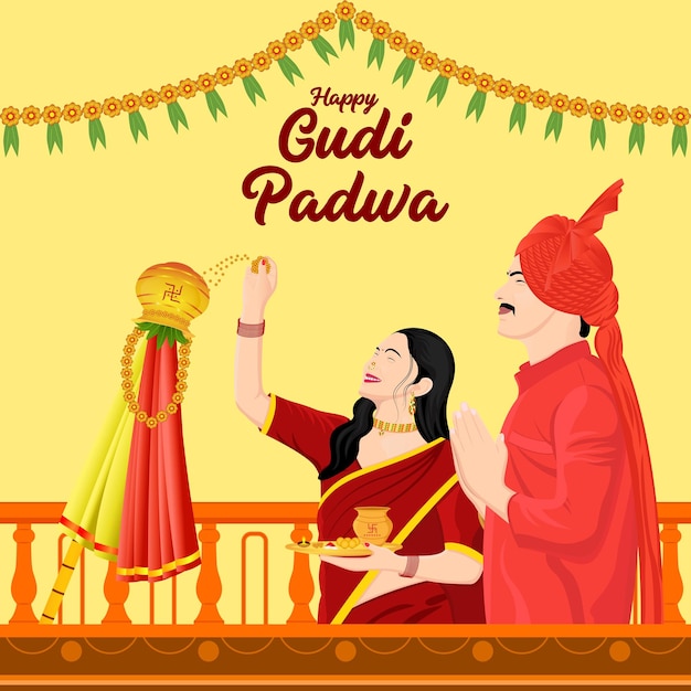 Vector gudi padwa maharashtra antecedentes creativos