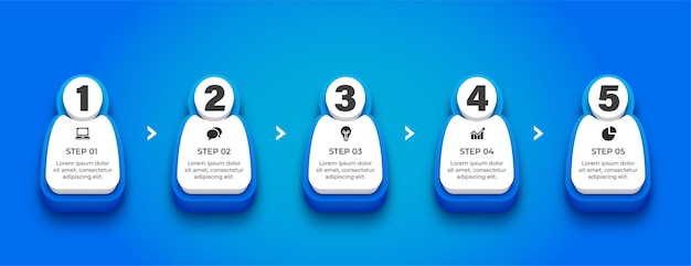 La guía definitiva para el diseño de etiquetas infográficas azules geniales 5 pasos