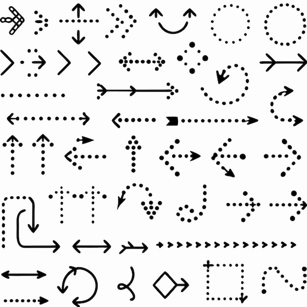 Guía de flechas creativas Navegar por el diseño con estilo