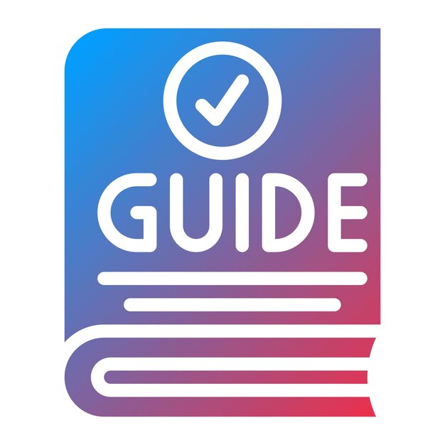 Guía la imagen vectorial del icono Se puede utilizar para imprimir