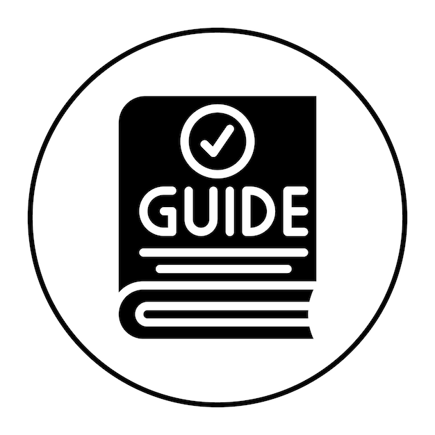 Guía la imagen vectorial del icono Se puede utilizar para imprimir