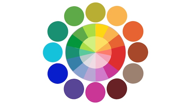 Guía de la paleta de colores abstracta