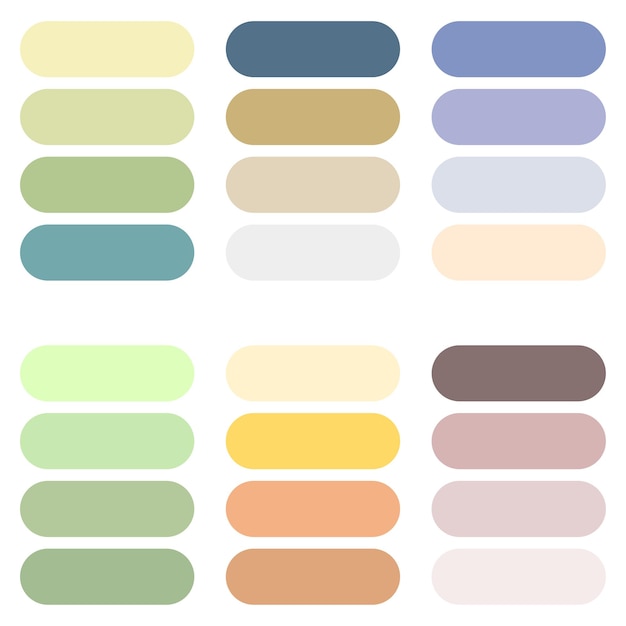 Guía de paleta de colores abstractos