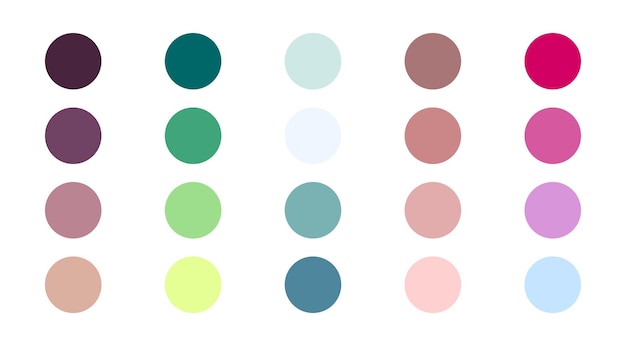 Guía de la paleta de colores Muestras de colores