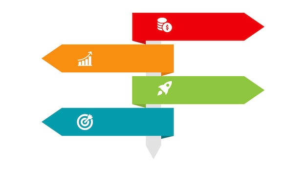 Guía visual con 4 pasos diseñada como una infografía