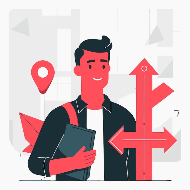 Guía visual de conceptos de navegación Una ilustración completa de las direcciones