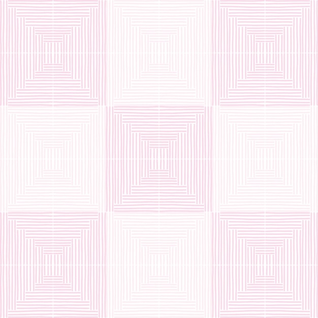 Guiones formando cuadrados, patrones sin fisuras. Fondo de tinte rosa.