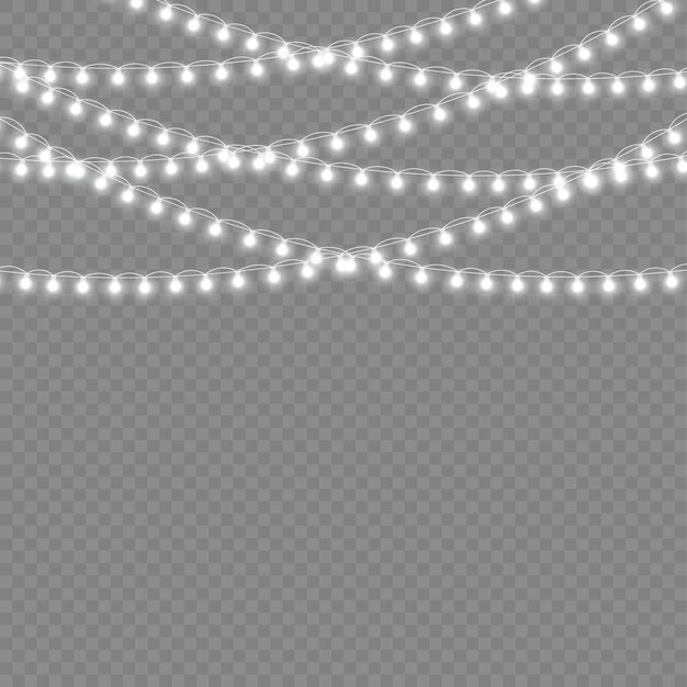 Guirnalda de luz blanca luces de neón led decoraciones navideñas