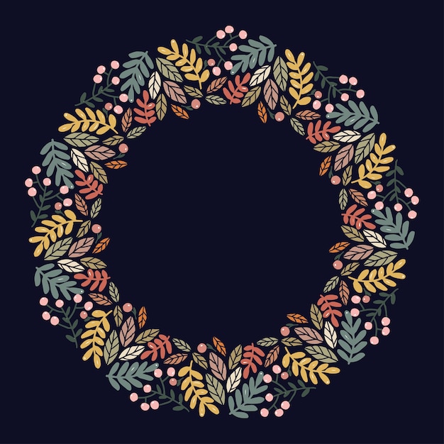 Guirnalda de navidad diseño vectorial.