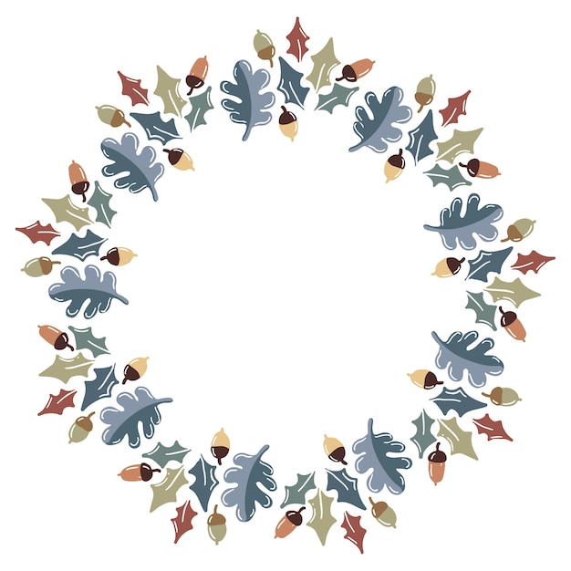 Guirnalda de navidad diseño vectorial.