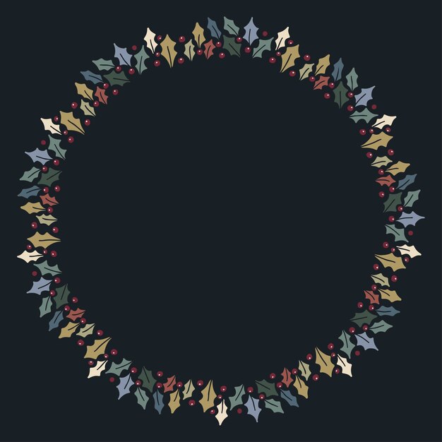 Guirnalda de navidad diseño vectorial.