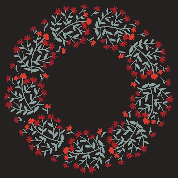 Guirnalda de navidad diseño vectorial.