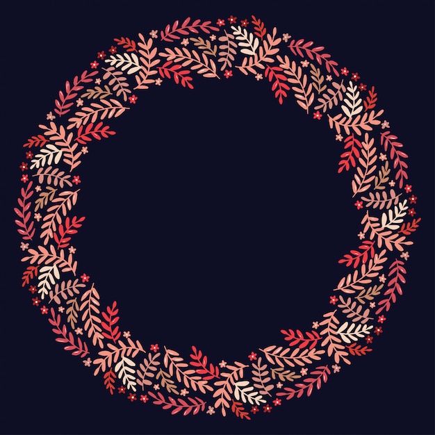 Guirnalda de navidad diseño vectorial.