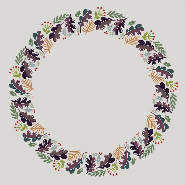 Guirnalda de navidad diseño vectorial.
