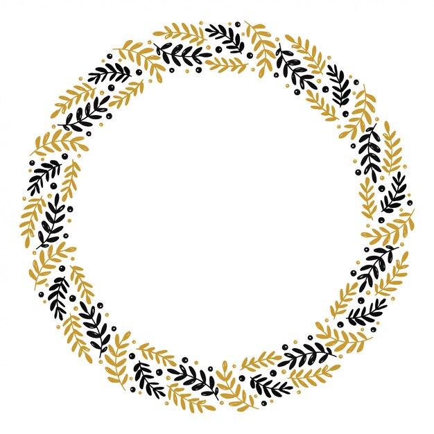 Guirnalda de navidad diseño vectorial.