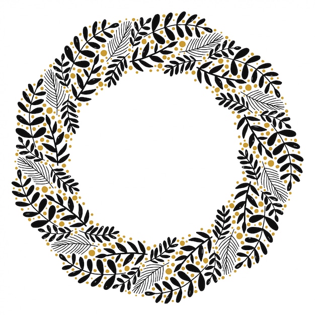 Guirnalda de navidad diseño vectorial.