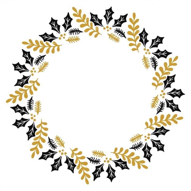 Guirnalda de navidad diseño vectorial.