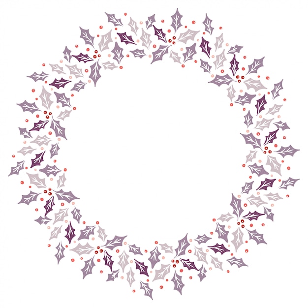 Guirnalda de navidad diseño vectorial.