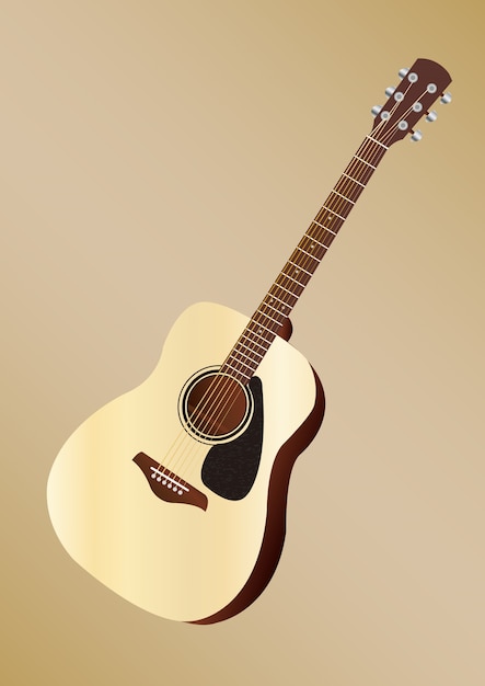 una guitarra acústica popular