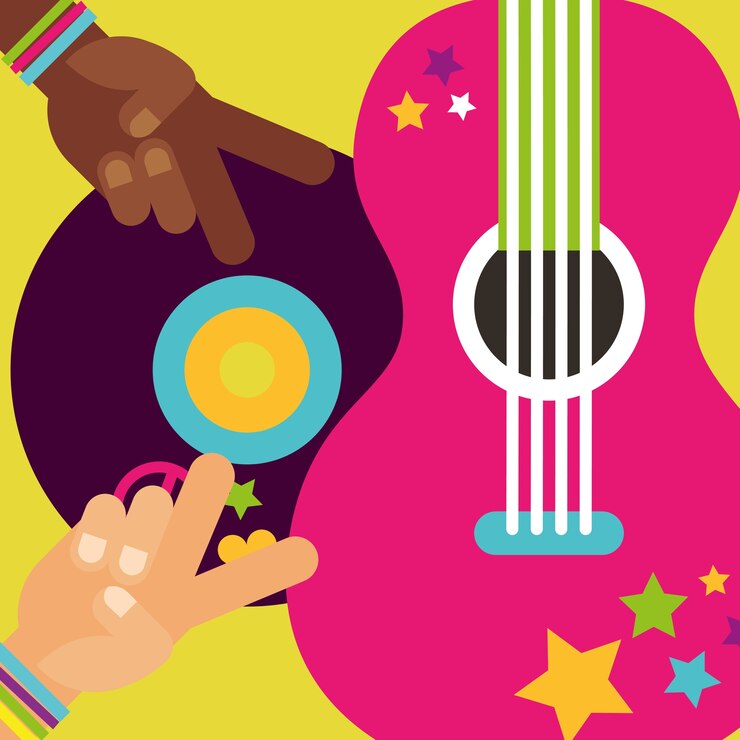 Vector guitarra musical