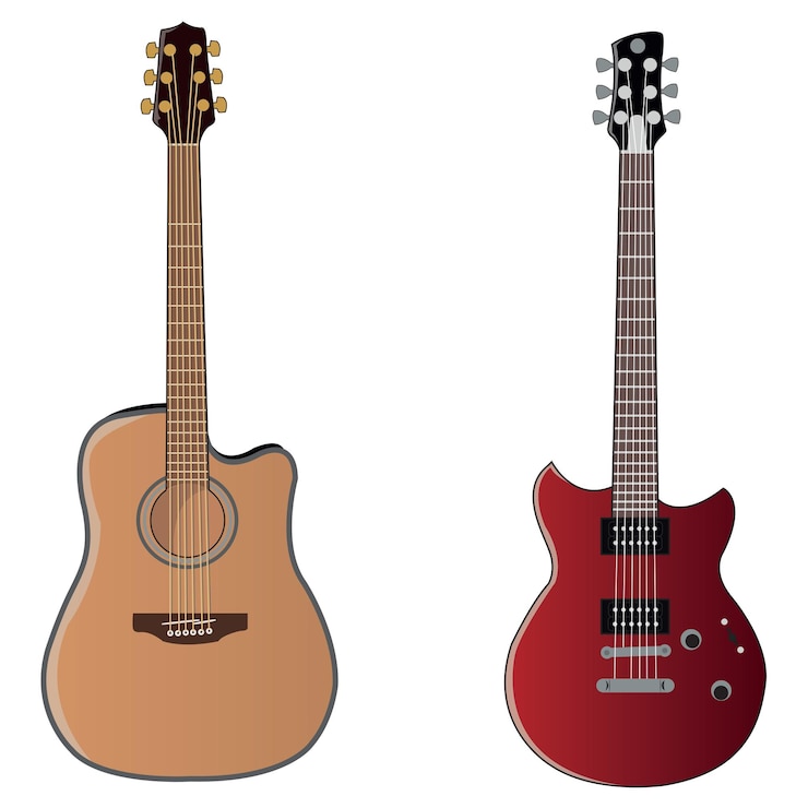 Vector guitarra yamaha