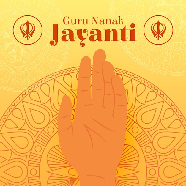 Gurú del diseño plano nanak jayanti