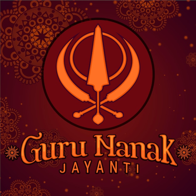 Gurú del diseño plano nanak jayanti