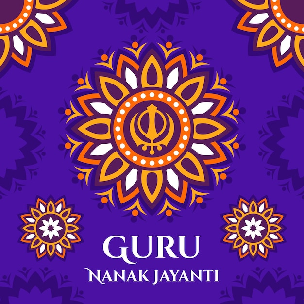 Gurú del diseño plano nanak jayanti